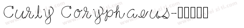Curly Coryphaeus字体转换